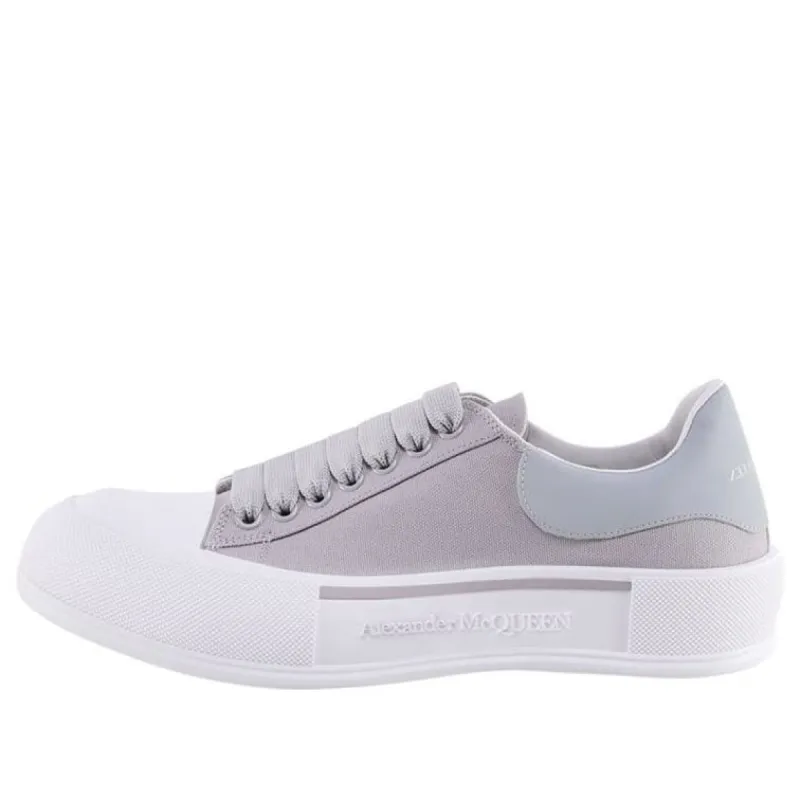 Alexander McQueen Deck Skate Plimsoll Lace Up 'Lilac Grey' 654594W4MVH1497 sold by KicksCrew