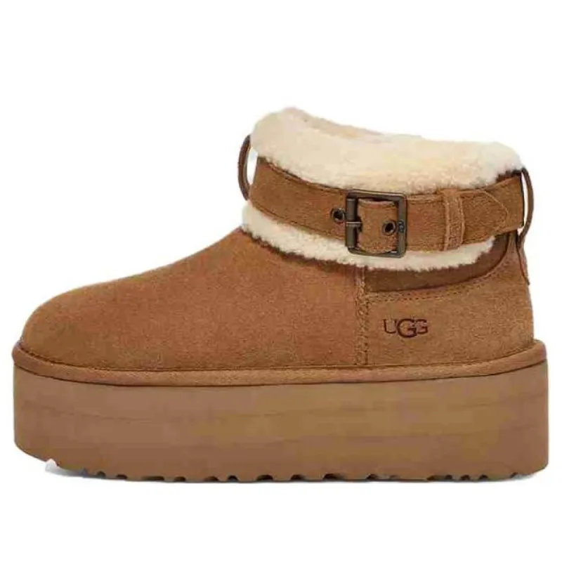 (WMNS) UGG Ultra Mini Belted Roller Boot 'Chestnut' 1144041-CHE sold by KicksCrew