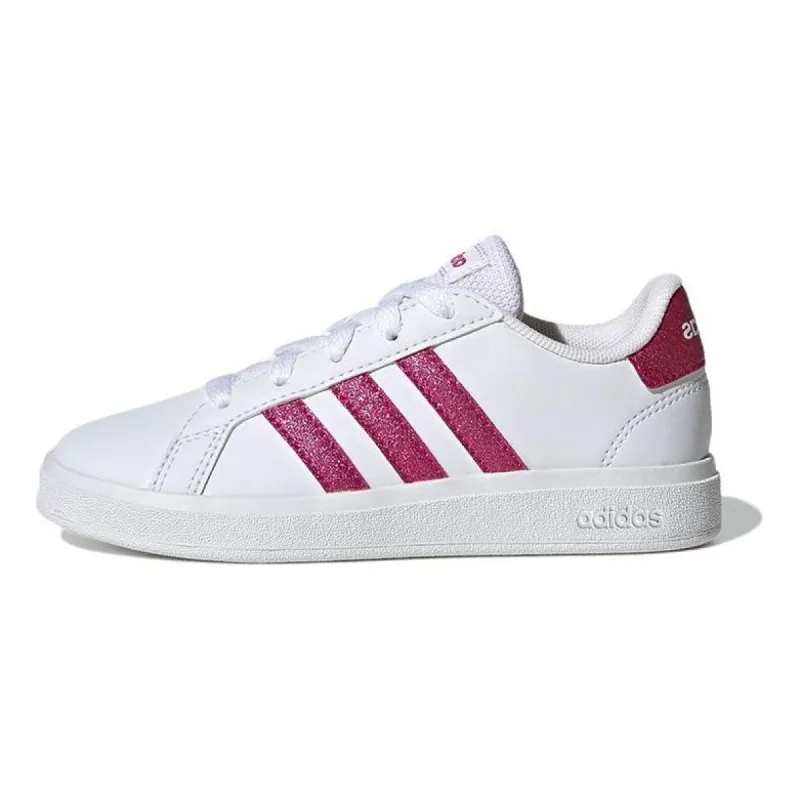 (GS) Adidas Grand Court 2.0 Lifestyle Tennis Shoes 'White Real Magenta' GY4764 sold by KicksCrew