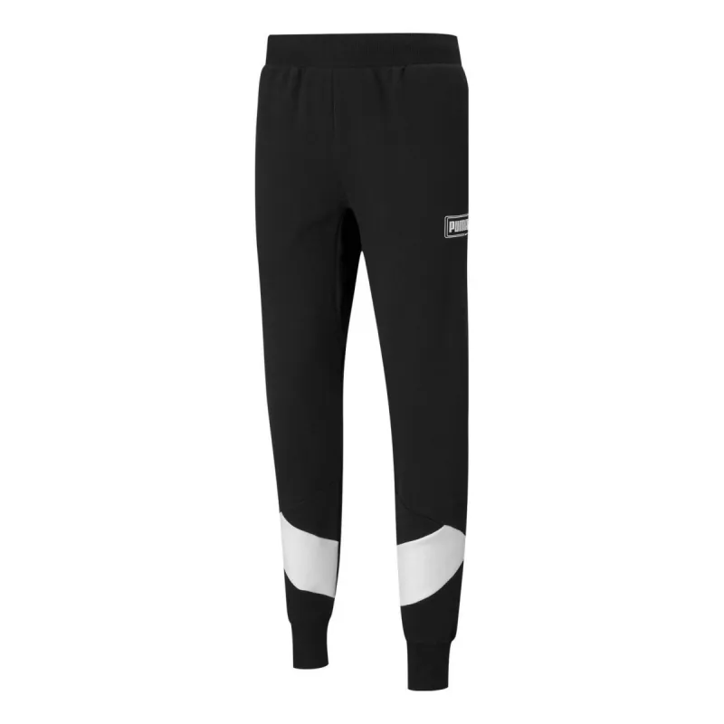 Puma Rebel Training Sweatpants 'Black White' 588881-01 sold by KicksCrew