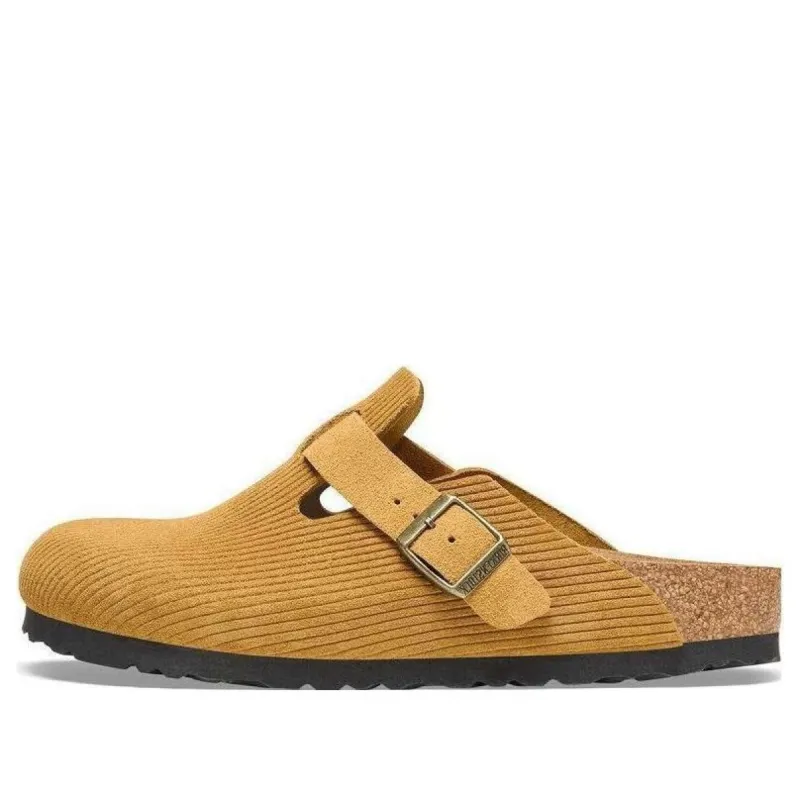 Birkenstock Boston Suede Embossed 'Cork Brown' 1026155 sold by KicksCrew