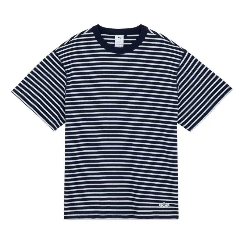 Puma X Nanamica Striped Tee 'Navy' 539854-06 sold by KicksCrew