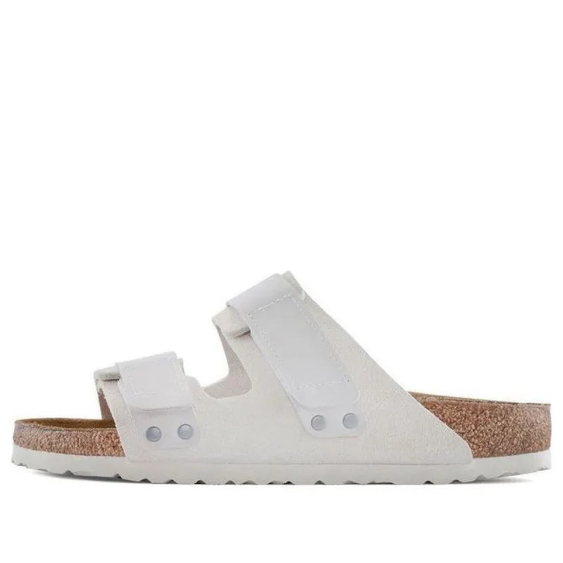 Birkenstock Uji Nubuck Leather/Suede narrow Fit 'Antique White' 1024822 sold by KicksCrew