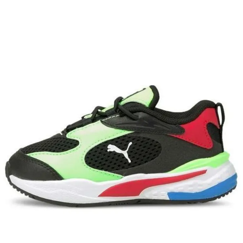 (TD) PUMA RS-Fast 'Black Elektro Green' 375699-01 sold by KicksCrew