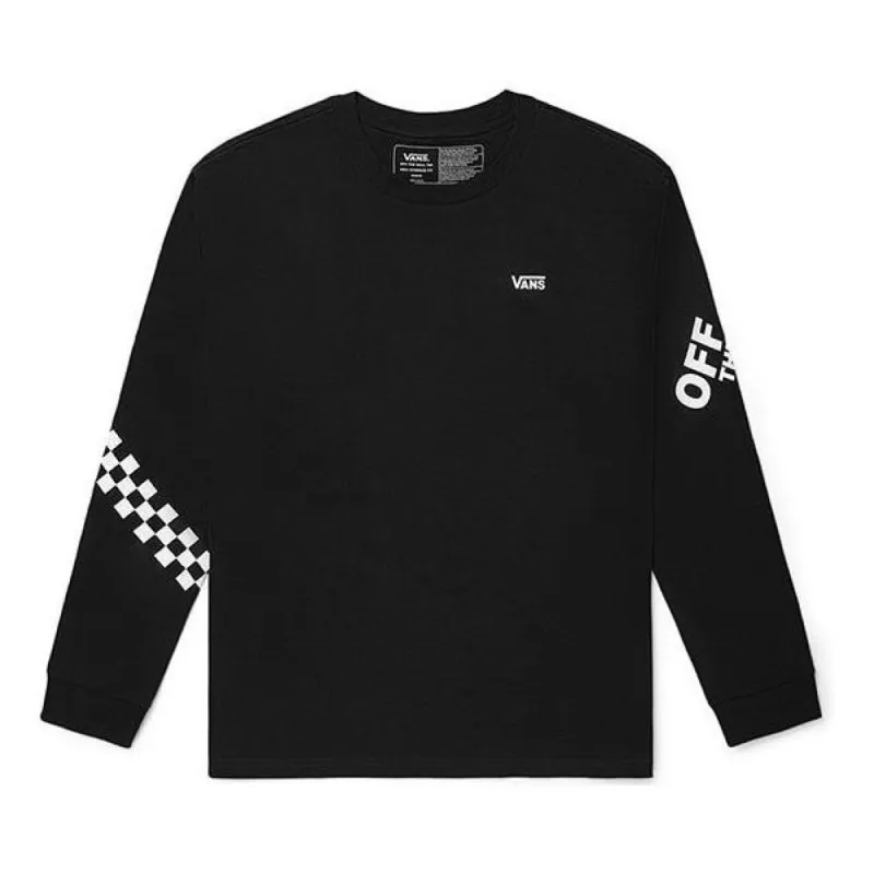 Vans Logo Long Sleeve T-shirt 'Black' VN0A5F5OBLK sold by KicksCrew