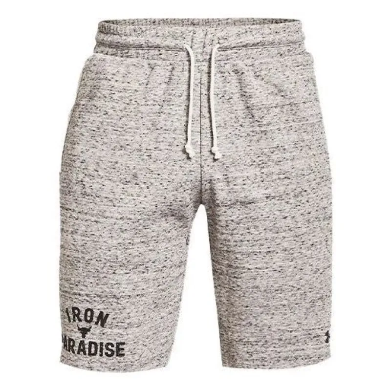 Under Armour Project Rock Terry Shorts 'Grey' 1361752-112 sold by KicksCrew
