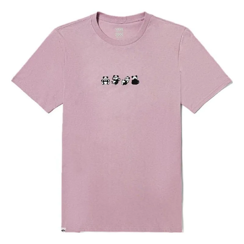 (WMNS) Vans Panda Logo T-shirt 'Pink Mauve' VN000FREBLT sold by KicksCrew
