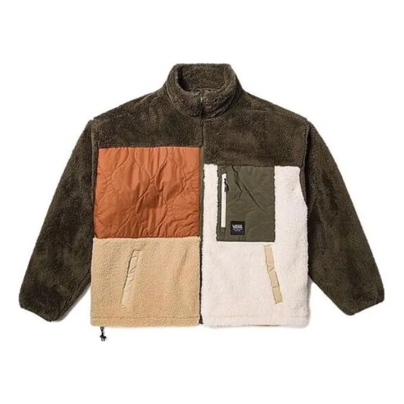 (WMNS) Vans Vertex Mix Sherpa Jacket 'Green Multi' VN000F8PKCZ sold by KicksCrew