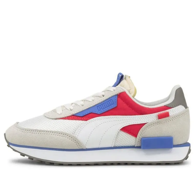 (WMNS) PUMA Future Rider Soft Low 'White Blue Red' 381141-01 sold by KicksCrew