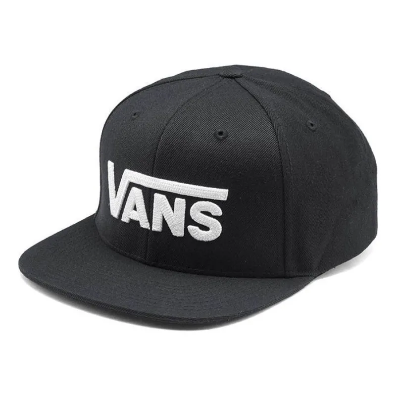 Vans Drop V Snapback Hat 'Black White' VN0A36ORY28 sold by KicksCrew