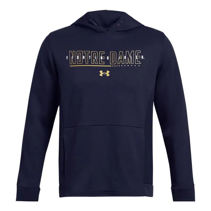Under Armour University of Notre Dame Hoodie 'Navy Yellow' 5120718-410 sold by KicksCrew