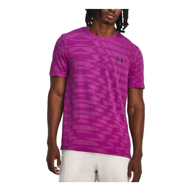 Under Armour Seamless Ripple T-shirt 'Purple' 1379281-573 sold by KicksCrew