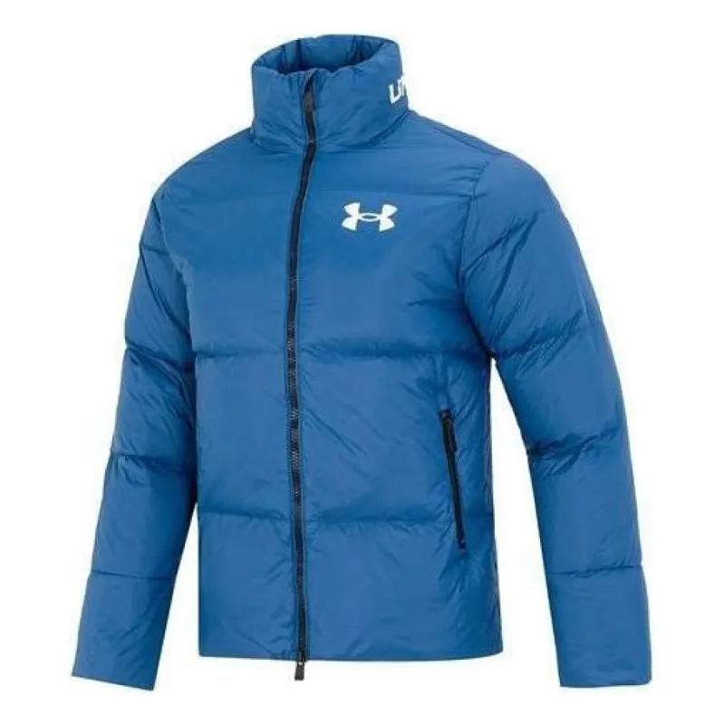 Under Armour Logo Puffer Jacket 'Blue' 1375449-437 sold by KicksCrew