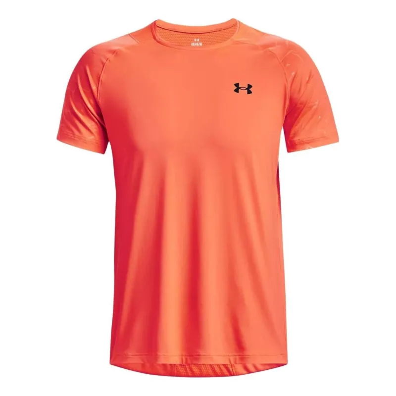 Under Armour Rush Emboss Short Sleeve T-Shirt 'Orange' 1376790-877 sold by KicksCrew