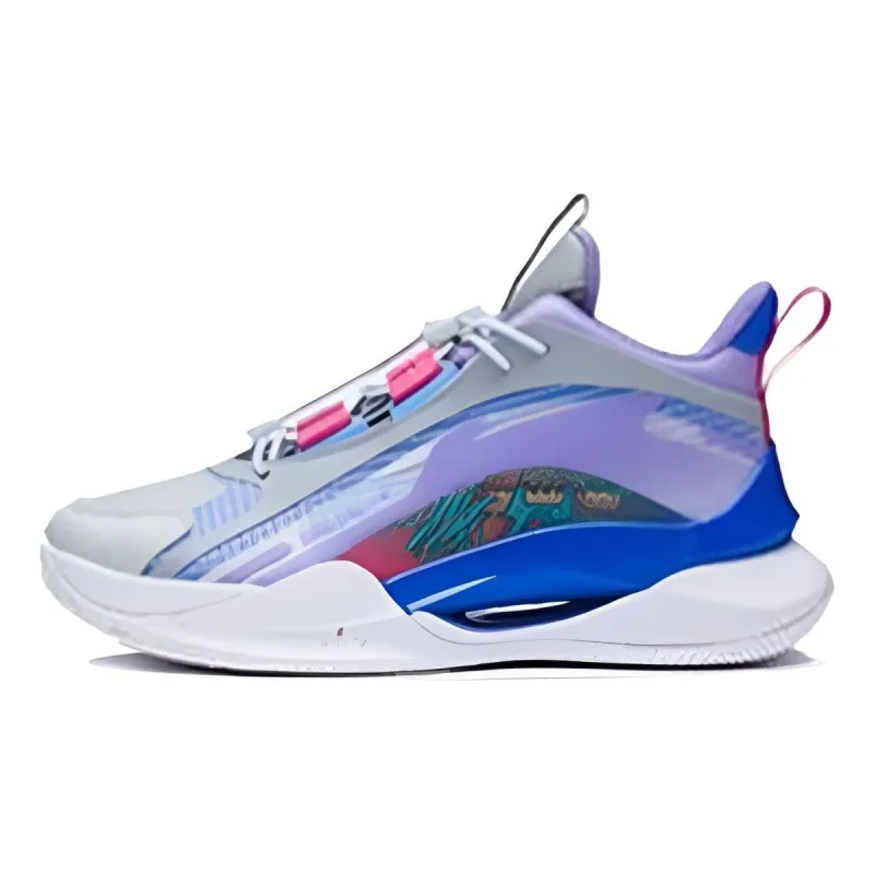 (GS) Li-Ning Team2.0 Mid 'Grey Purple Blue' YKBS016-5 sold by KicksCrew