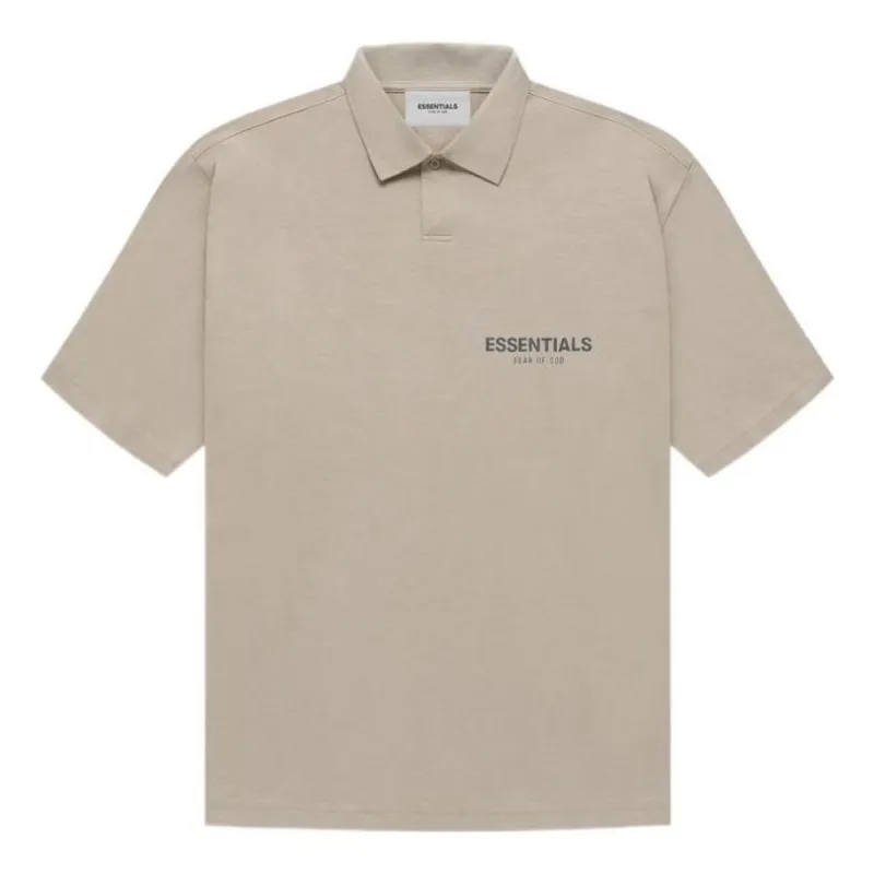 Fear of God Essentials FW21 Polo Shirt 'Tan' FOG-FW21-593 sold by KicksCrew