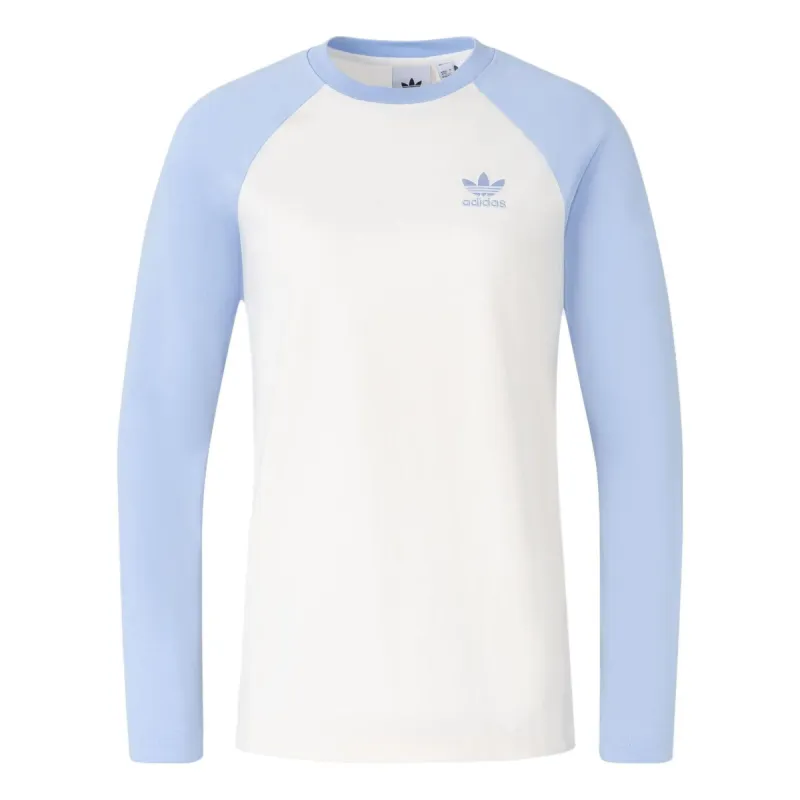 Adidas long sleeve T-shirt 'White Purple' IS5376 sold by KicksCrew