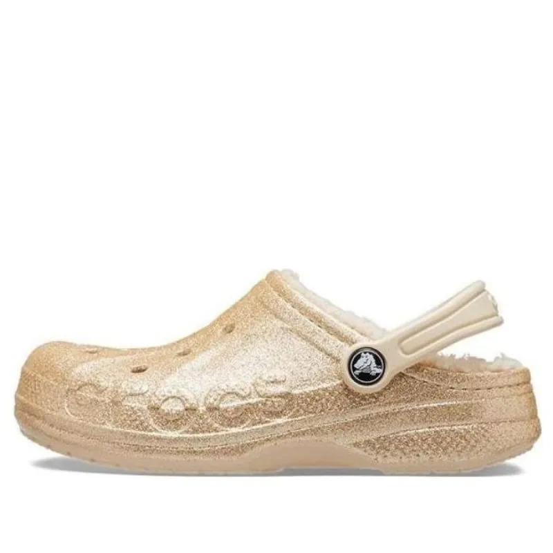 (GS) Crocs Baya Lined Glitter Clogs 'Gold' 207656-11S sold by KicksCrew