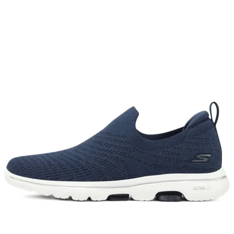 (WMNS) Skechers go walk 5 'coastal view -Navy White' 124250-NVW sold by KicksCrew