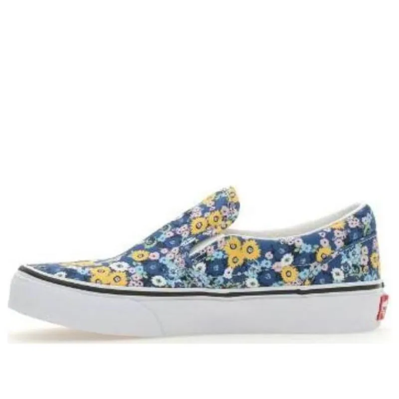 (GS) Vans Slip-On Floral Shoes 'Blue Yellow' VN0A7Q5GAS2 sold by KicksCrew
