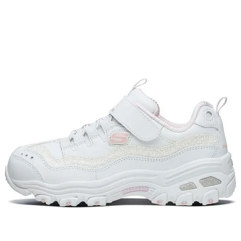 (GS) Skechers DLites 1.0 'White Pink' 664127L-WPK sold by KicksCrew