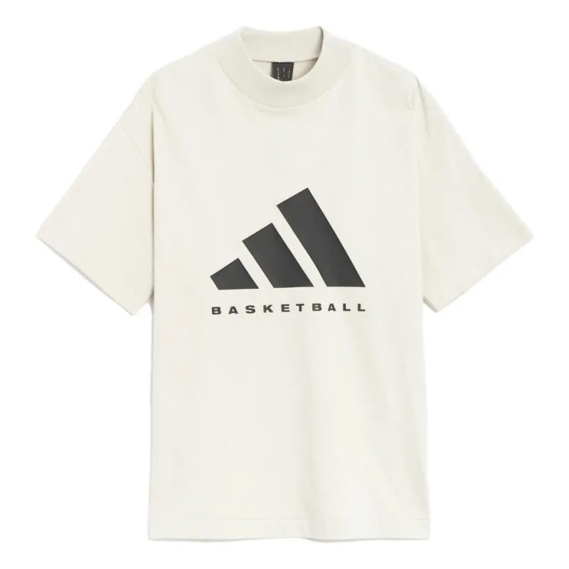 adidas Basketball Logo Tee 'White' IR8491 sold by KicksCrew