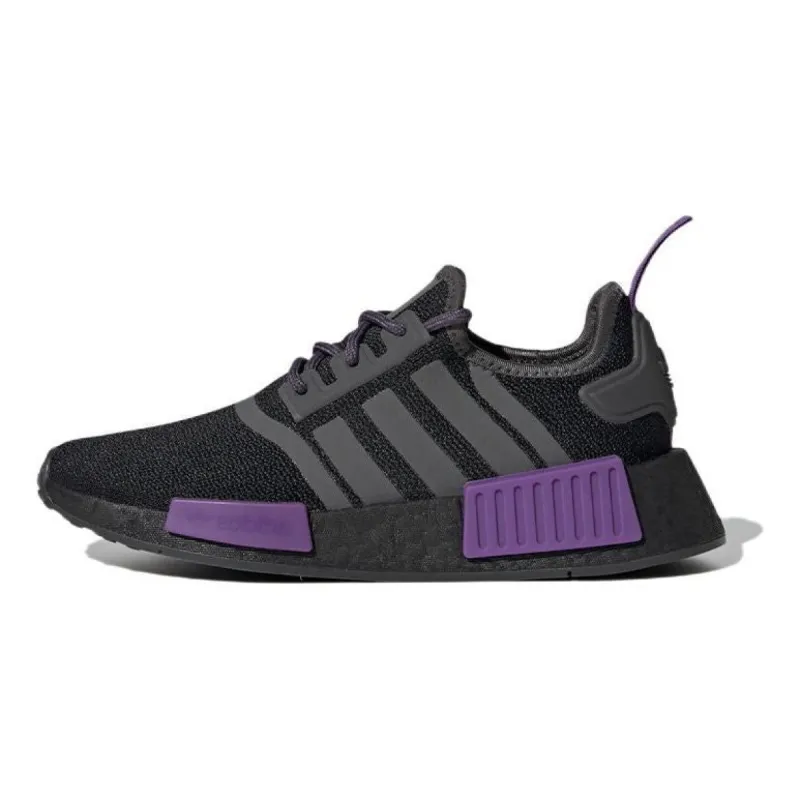 (GS) adidas originals NMD_R1 'Black Grey Active Purple' GX5694 sold by KicksCrew