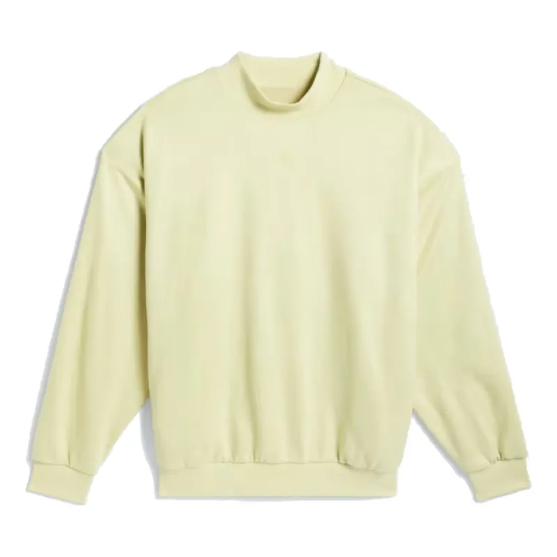 adidas Basketball Sueded Crew Sweatshirt 'Yellow' IN7697 sold by KicksCrew