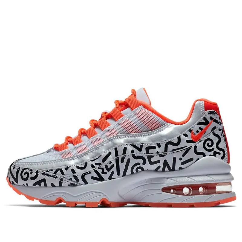 (GS) Nike Air Max 95 'White Black Crimson' AH3808-100 sold by KicksCrew