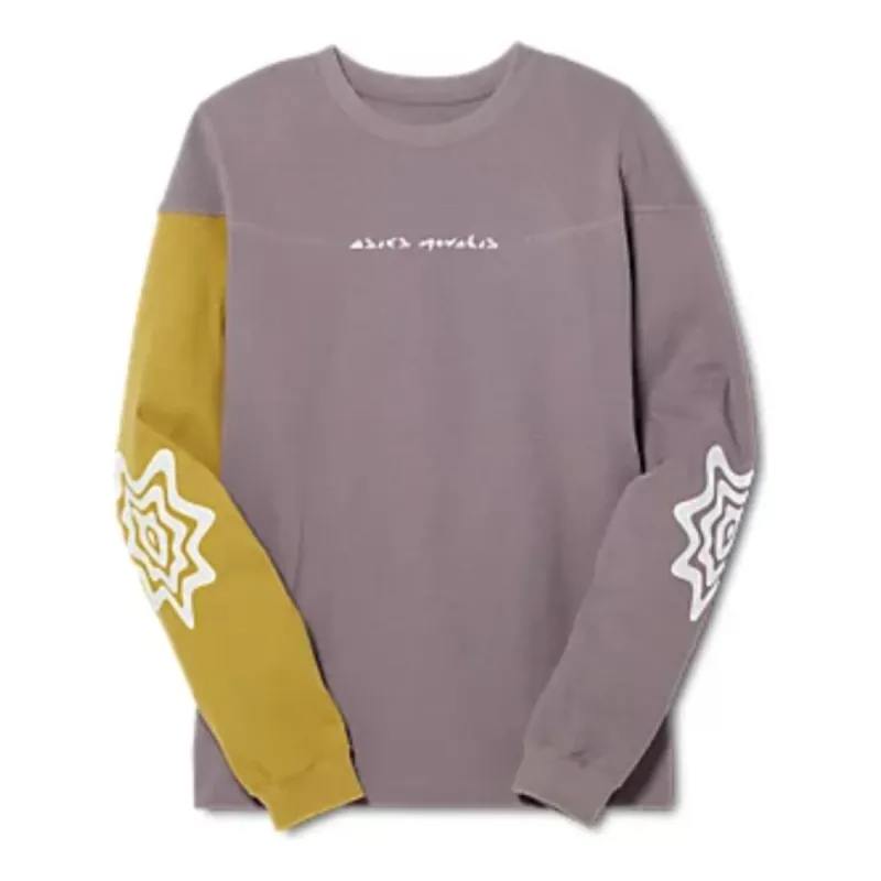 Asics Novalis Bixance Long Sleeve Top 'Pewter Purple Medallion Yellow' 2203A232-500 sold by KicksCrew