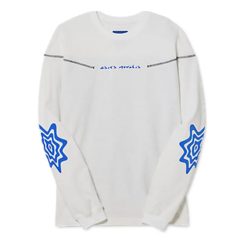 Asics Novalis Bixance Long Sleeve Top 'White Blue Black' 2203A232-100 sold by KicksCrew