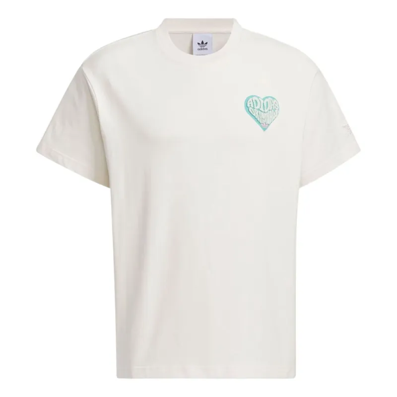 adidas originals V-Day Short Sleeve T-Shirt (Gender Neutral) 'White' JE3469 sold by KicksCrew