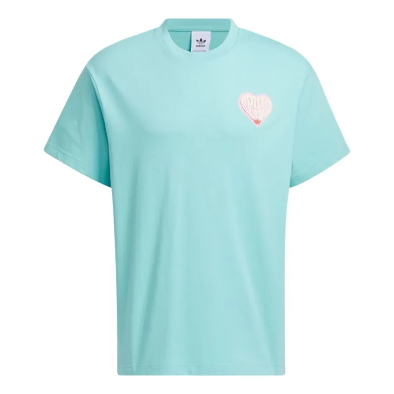 adidas originals V-Day Short Sleeve T-Shirt (Gender Neutral) 'Blue' JE3471 sold by KicksCrew