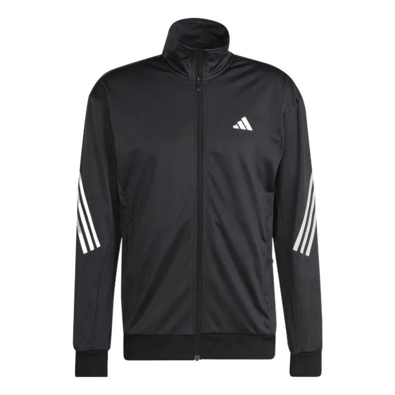 Adidas 3-Stripes Knit Tennis Jacket 'Black White' HT7176 sold by KicksCrew