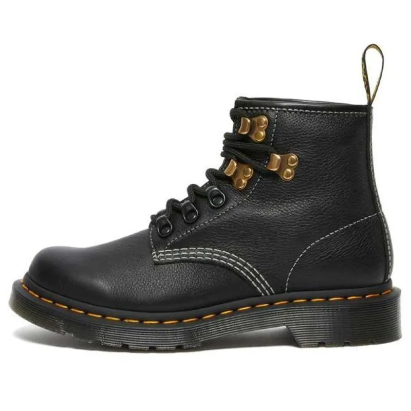 (WMNS) Dr. Martens 101 Hardware Virginia Ankle Boots 'Black' 26862001 sold by KicksCrew