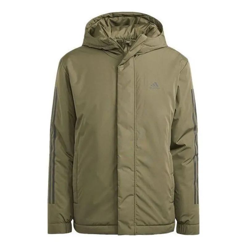 Adidas 3-Stripes Hooded Jackets 'Olive Green' IP2535 sold by KicksCrew