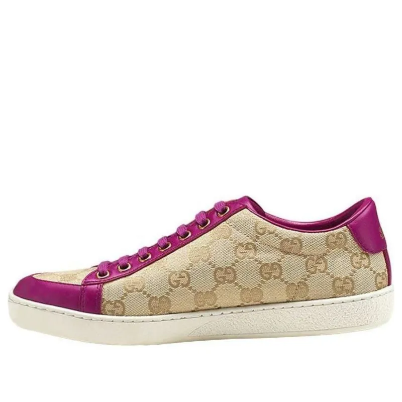 (WMNS) GUCCI Brooklyn GG Sneakers 'Beige Fuchsia' 338883-FTAZ0-9766 sold by KicksCrew
