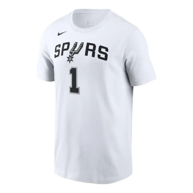 Nike Icon 2022/23 Name & Number T-Shirt 'White - San Antonio Spurs Victor Wembanyama' 200297291 sold by KicksCrew
