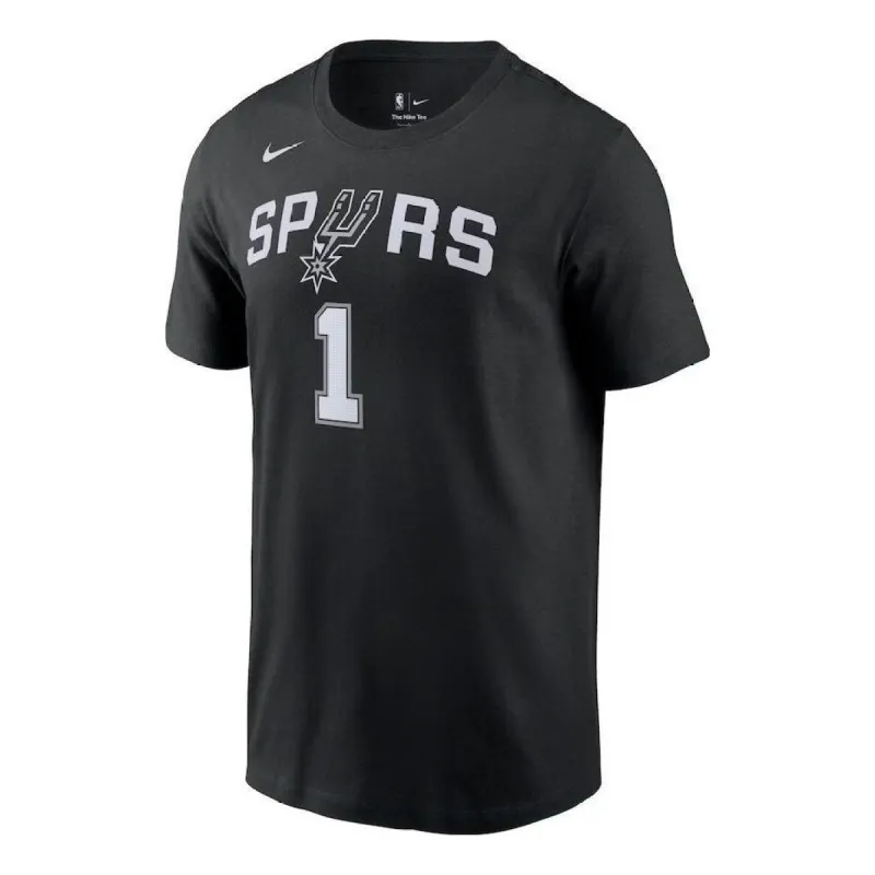 Nike Icon 2022/23 Name & Number T-Shirt 'Black - San Antonio Spurs Victor Wembanyama' 200297133 sold by KicksCrew