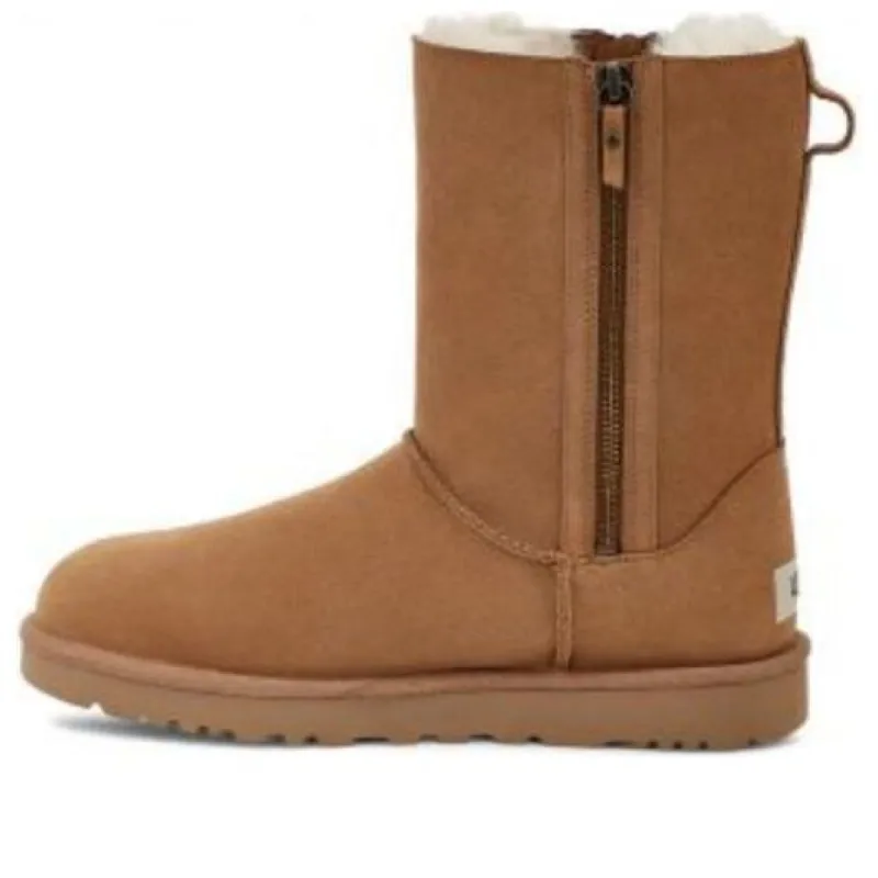 (WMNS) UGG Classic Short Zip 'Light Brown' 1153490-CHE sold by KicksCrew