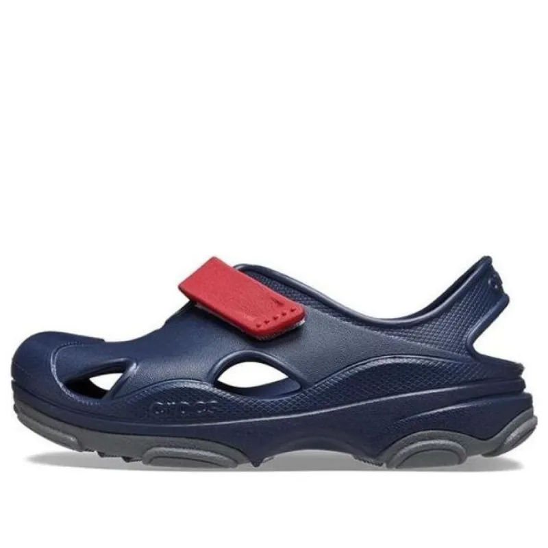 (TD) Crocs All Terrain Fisherman Clogs 'Navy Red' 208351-4CC sold by KicksCrew
