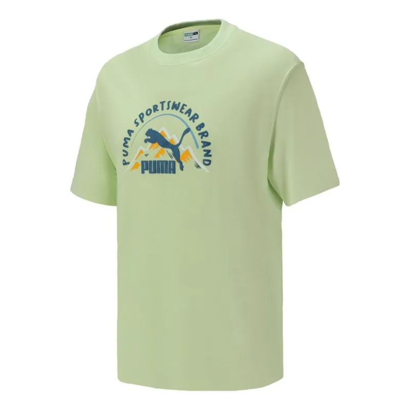 Puma Camping Sportswear Mountain Tee 'Green' 537390-32 sold by KicksCrew