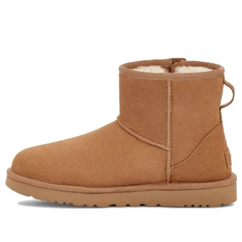(WMNS) Ugg Classic Mini Bailey Zip Chestnut 'LIGHT BROWN' 1151230-CHE sold by KicksCrew