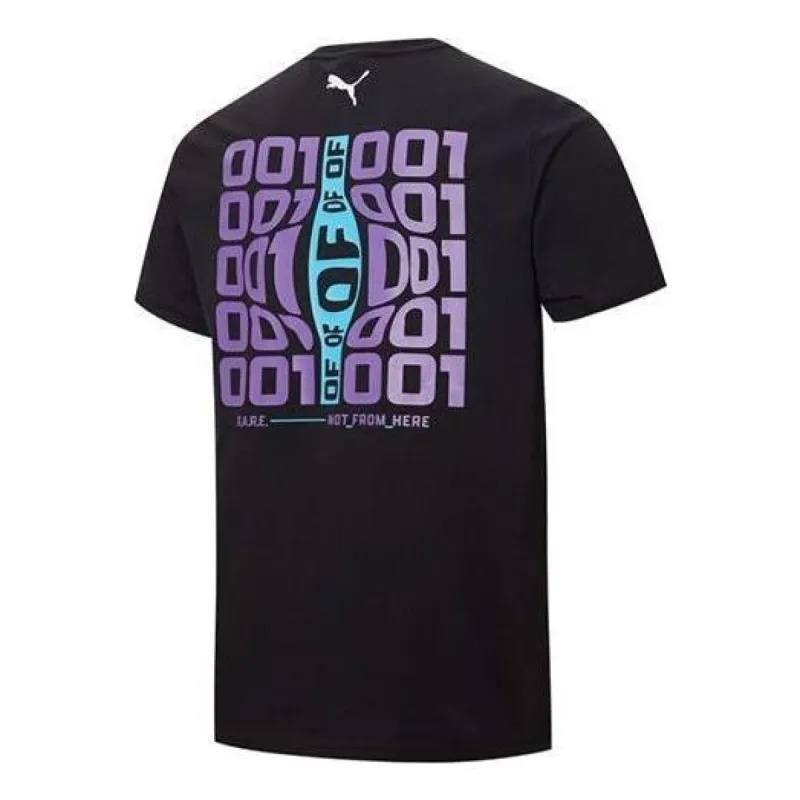 Puma X LaMelo Ball Warp Drive Graphic Tee 'Black' 537122-01 sold by KicksCrew
