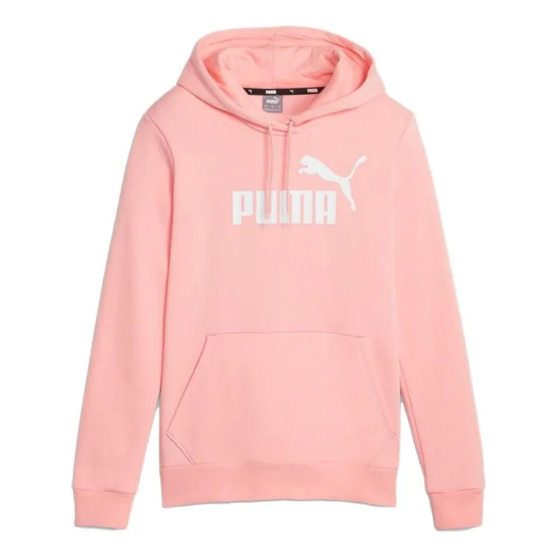 (WMNS) Puma Essentials Logo Hoodie 'Pink' 586789-63 sold by KicksCrew