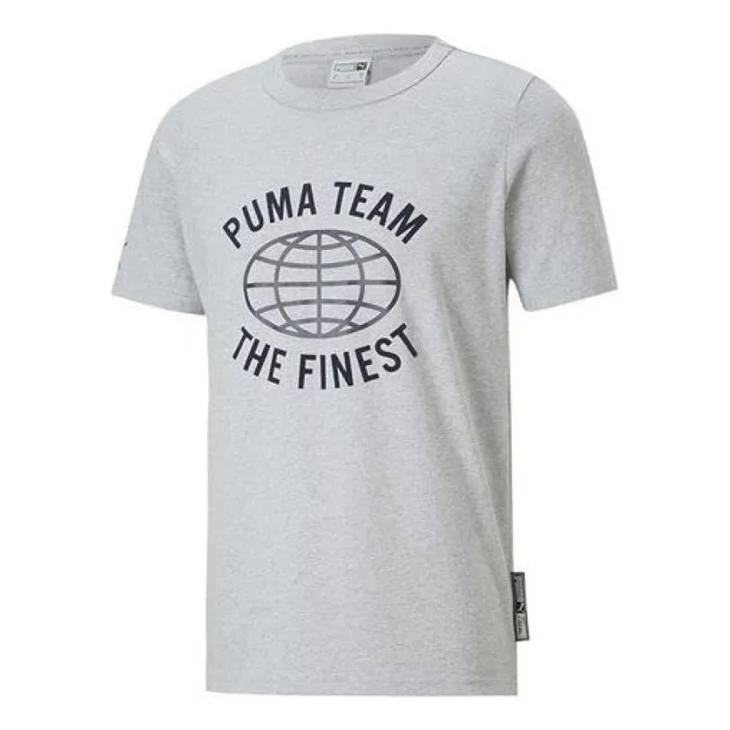 Puma Team Graphic Tee 'Grey' 536956-04 sold by KicksCrew