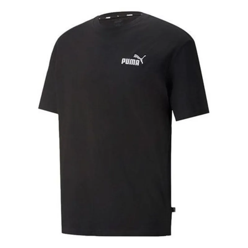 Puma Ess+ Relaxed Tee Logo T-Shirt 'Black' 849529-01 sold by KicksCrew