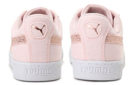 (WMNS) Puma Basket Heart Canvas 'Pink' 366495-02 sold by KicksCrew