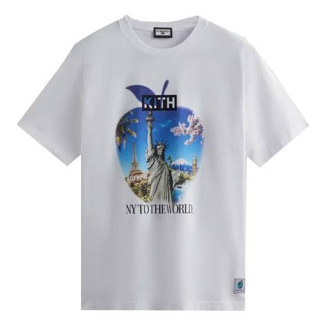 KITH New York to the World Souvenir Vintage Tee 'White' KHM031271-101 sold by KicksCrew
