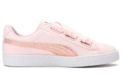 (WMNS) Puma Basket Heart Canvas 'Pink' 366495-02 sold by KicksCrew